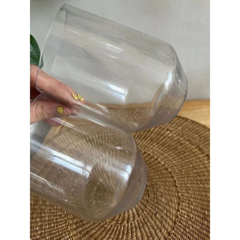 two Hard Plastic Drinking cups